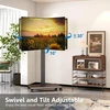 Laikiklis Fitueyes tv stovas su ratukais 32-75 colių plazminiams / lcd / led televizoriams, grindų stovas su ratukais, reguliuojamo aukščio, pasukamas ±30°, pakreipiamas 10° iki 40 kg, vesa 600 x 400 mm (juodas)