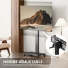 Laikiklis Fitueyes tv stovas su ratukais 32-75 colių plazminiams / lcd / led televizoriams, grindų stovas su ratukais, reguliuojamo aukščio, pasukamas ±30°, pakreipiamas 10° iki 40 kg, vesa 600 x 400 mm (juodas)