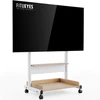 Laikiklis Fitueyes tv stovas su ratukais, grindų stovas tv vežimėlis 40-85 colių televizoriams, reguliuojamo aukščio, didžiausia 60 kg, vesa 600 x 400 mm