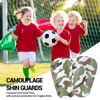 Fiyuer 2 poros mini blauzdų apsaugų, 10 x 6 cm kamufliažinės mini blauzdų apsaugos, mažos blauzdų apsaugos, vaikiškas futbolas, blauzdų apsaugos, futbolas vaikams, paaugliams ir suaugusiems