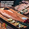 Flamed Salmon Board, rūkymo lenta, pagaminta iš vokiško maumedžio - tinka ugnies dubenims, lauko kepsninėms ir, žinoma, kaip dovana. (2, maumedis)