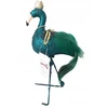 Flamingas, žalias eglutės pakabukas