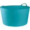Flexi container konteineris namams, sodui, statyboms, itin tvirtas, universalus, su rankenomis, laikymo trukmė: 120 kg, 55 x 35 x 44,5 cm, (55 l - turkio spalvos)