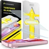 Flexischutz® apsauginis stiklas, skirtas Google Pixel 9 Pro Xl, ekrano apsauga, stiklinė ekrano apsauga su praktiška montavimo priemone, ekrano apsauga, stiklo plėvelė su šablonu [pakuotė