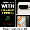 Flexischutz® apsauginis stiklas, skirtas Google Pixel 9 Pro Xl, ekrano apsauga, stiklinė ekrano apsauga su praktiška montavimo priemone, ekrano apsauga, stiklo plėvelė su šablonu [pakuotė