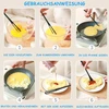Flexnova 6 mini šluotelių rinkinys puodeliams, maža šluotelė, mini plastikinė, nešiojama mini šluotelė, 2 viename šluotelė, prieskonių šaukštas, maišymo šaukštas skirtas gaminti, maišyti, plakti kiaušinius, maišyti