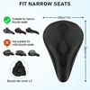 Flintronic gelinis balnelio užvalkalas dviračio sėdynei, ergonomiškas gelinis balnelio užvalkalas, vandeniui atsparus dviračio balnelio užvalkalas, skirtas vyrams ir moterims, minkštas ir patogus, su apsauga nuo lietaus - 28 x 18 cm