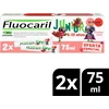 Fluocaril Junior 6-12 metų dantų pasta gelis Fruits Rouges 2 x 75 ml