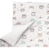 Flyideas kūdikio patalynės komplektas 100 x 135 cm, 100% grynos medvilnės kūdikio antklodės rinkinys su pagalvės užvalkalu naujagimiams, lovelėms, lopšiams ir vežimėliams, pagaminta Es