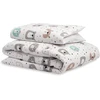 Flyideas kūdikio patalynės komplektas 100 x 135 cm, 100% grynos medvilnės kūdikio antklodės rinkinys su pagalvės užvalkalu naujagimiams, lovelėms, lopšiams ir vežimėliams, pagaminta Es