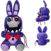 Fnaf Nušiuręs violetinis zuikutis, pliušinis žaislas, 20 cm Fnaf Security Breach Bonnie lėlė, kolekcinis žaislas vaikams (nušiuręs violetinis zuikutis)