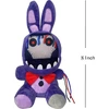 Fnaf Nušiuręs violetinis zuikutis, pliušinis žaislas, 20 cm Fnaf Security Breach Bonnie lėlė, kolekcinis žaislas vaikams (nušiuręs violetinis zuikutis)