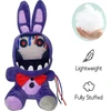 Fnaf Nušiuręs violetinis zuikutis, pliušinis žaislas, 20 cm Fnaf Security Breach Bonnie lėlė, kolekcinis žaislas vaikams (nušiuręs violetinis zuikutis)