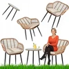 Focus Garden Meven Home and Garden lauko baldų komplektas napoli kėdės staliukas pagalvėlės technoratanas boho