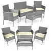 Focus Garden Multigarden technorattano lauko baldų komplektas: kėdės + sofa + staliukas, pilkas, 4 asmenims
