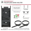 Foldylock mini dviračio spynos laikiklis - itin lengvas laikiklis foldylock mini sulankstomai spynai - nešiojami saugūs dviračio tvirtinimo priedai