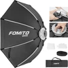 Fomito 95cm aštuonkampis softbox greito atleidimo fotografijos šviesos difuzorius su bowens speedring laikikliu, spindulių grotelėmis, skirtas monolight foto studijos stroboskopo šviesai