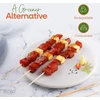 Foogo Žalias 250 bambukiniai iešmeliai, sertifikuoti pagal fsc, tvirti, ekologiški 20 cm iešmeliai bbq ir kebabams, vaisių smeigtukai, kokteilių smeigtukai stovyklavimui, vakarėliams ir vestuvėms