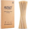 Foogo Žalias 250 bambukiniai iešmeliai, sertifikuoti pagal fsc, tvirti, ekologiški 20 cm iešmeliai bbq ir kebabams, vaisių smeigtukai, kokteilių smeigtukai stovyklavimui, vakarėliams ir vestuvėms