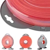 Forever Speed žoliapjovės valas vejapjovės valo pakeitimas žoliapjovės nailoninis siūlas krūmapjovės valas apvalus skersmuo 2,0 mm x 126 m oranžinis