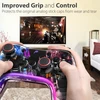 Fosmon (4 poros / 8 vnt.) analoginių lazdelių valdiklio našumo nykščių laikikliai, skirti ps4 | ps3 | XBOX one | XBOX 360 (juoda/raudona)