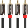 Fospower 0.9m 2 Rca Stereo Garso Kabelis (paauksuoti Jungtys)
