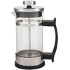 Kavos aparatas French press kavos virimo aparatas, nerūdijančio plieno korpusas ir stiklinis indas, french press filtras kavai arba arbatai