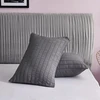 Freyamy seersucker pagalvėlės užvalkalas 40 x 80 cm, 2 vnt., pilkas reljefinis dryžuotas tekstūruotas elegantiškas pagalvėlės užvalkalas, šlifuotas mikropluoštas, minkštas pagalvėlės užvalkalas su užtrauktuku