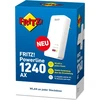 Fritz!powerline 1240 Ax Single Adapteris (gigabitinis powerline su wi-fi 6, wlan prieigos taškas, idealus medijos srautiniam perdavimui, hd vaizdo įrašams, interneto televizijai, 1200 mbps, vokiška versija)
