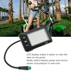 Ftvogue 36v 48v E-dviračio Lcd ekranas, vandeniui atsparus valdymo skydelis Ebike Lcd ekranas dviračio kompiuteris 5 kontaktų vandeniui atspari jungtis 22,2 mm vairui dviračio modifikavimui