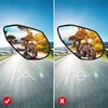 Ftvogue išgaubti motociklo galinio vaizdo veidrodėliai, 8 mm 10 mm universalūs motociklų motorolerių galinio vaizdo veidrodėlių pora (juodi)