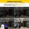 Fuiqi Cob Led juosta 5 m, dienos šviesos balta 6000 K Led juosta, 24 V šviesos juosta, pritemdoma su nuotolinio valdymo pulteliu ir maitinimo šaltiniu, išmanioji programėlė, Cri>90, 8 mm plotis, tinkama miegamiesiems, virtuvėms, spintelėms