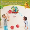 Fullware mini krepšinio lankas vaikams – 2-in-1 su žiedų mėtymu ir dino dizainu, mini krepšinio lankas vidaus/lauko naudojimui, rezultatų ekranas/muzika – dovana berniukams nuo 3 iki 10 metų