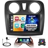 Automagnetola Fuluku 2+64g android automobilinis radijas renault dacia sandero ii b52 2012-2019 su belaidžiu carpaly & android auto, 9 colių ips jutiklinis ekranas su bluetooth/gps/atbuline kamera/fm/wifi/swc/26ui
