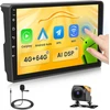 Automagnetola Fuluku 4+64g android automobilinis radijas, skirtas citroen berlingo b9 2008-2017 su belaidžiu carpaly ir android auto, 9 colių ips jutiklinis ekranas su bluetooth 5.0/gps/atbuline kamera/fm/wifi/swc