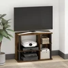 TV staliukas Furinno Classic televizoriaus staliukas su plastikiniais strypais televizoriams iki 40" - Amber Pine/juodas