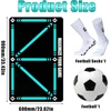 Futbolo kilimėlis, treniruočių kilimėlis, futbolas, futbolas, pakopų treniruočių kilimėlis, neslystantis futbolo pakopų treniruočių kilimėlis, 60 x 90 cm, smūgius sugeriantis futbolas