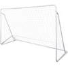 Futbolo vartų su tinklu rinkinys, 240x90x150cm, plienas