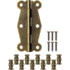 Fuxxer® Antikvariniai mini vyriai metaliniai vyriai Vintage dizainas 48 x 24 mm 10 vnt. rinkinys