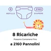 Fuzhik sauskelnių kasetės papildymas, 8 vnt., atsparios kvapams, bekvapės, pastorintos, sauskelnių maišeliai, suderinami su Tommee Tippee, Twist & Click, Litterlocker (violetinė)