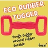 Fuzzl Eco Rubber Tugger - raudonas - tvirtas kramtomasis žaislas agresyviems kramtytojams, stiprus žaislas šunims, tvirtas žaislas šuniukams