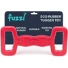 Fuzzl Eco Rubber Tugger - raudonas - tvirtas kramtomasis žaislas agresyviems kramtytojams, stiprus žaislas šunims, tvirtas žaislas šuniukams