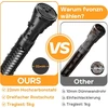 Fvonzn dušo užuolaidų strypas užspaudimui (70-127 cm) - juodas užuolaidų strypas be gręžimo - teleskopinis įtempimo strypas 71-127 cm - užuolaidoms ir dušui