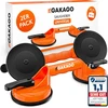 Gakago siurbtukai (2 vnt.) - ergonomiškos ir neslystančios siurbimo rankenos - 120 kg keliamoji galia vakuuminis keltuvas plytelėms, laminatui, langams ir stiklui transportuoti kaip stiklo keltuvas, stiklo siurbtukas