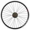 Galinis 27,5" juodas aliumininis ratas + 7 pavarų Shimano laisvoji pavara juodas
