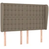 Lova Galvūgalis su auselėmis, taupe, 147x23x118/128cm, audinys
