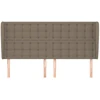 Lova Galvūgalis su auselėmis, taupe, 163x23x118/128cm, audinys