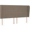 Lova Galvūgalis su auselėmis, taupe, 163x23x118/128cm, audinys