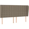 Lova Galvūgalis su auselėmis, taupe, 163x23x118/128cm, audinys