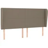 Lova Galvūgalis su auselėmis, taupe, 183x23x118/128cm, audinys